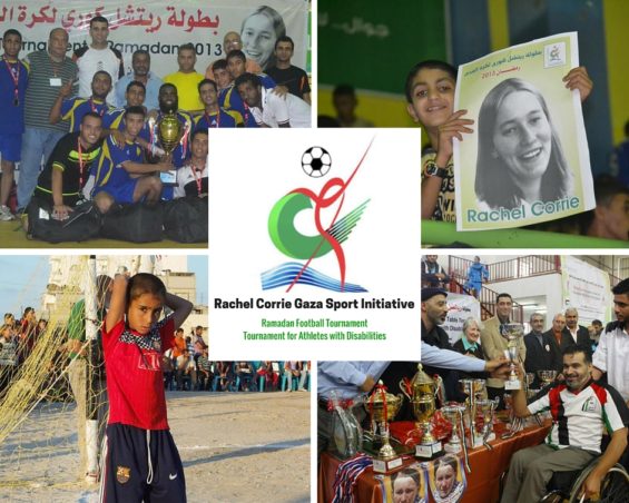Rachel Corrie Sport Initiative - Website graphic