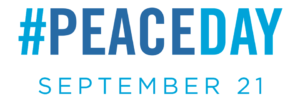 A logo for the International Day of Peace