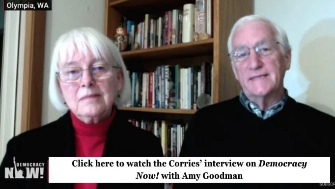 Craig and Cindy Corrie interviewed on Democracy Now — watch the segment
